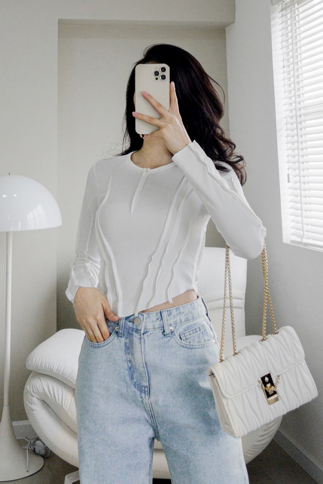 ÁO THUN VẠT XÉO MÀU TRẮNG