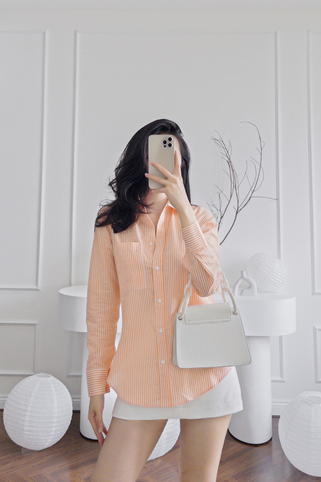 ÁO KẺ NHÍ 1 TÚI CAM