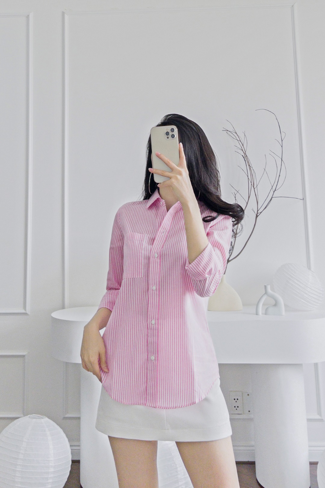 ÁO KẺ NHÍ 1 TÚI HỒNG
