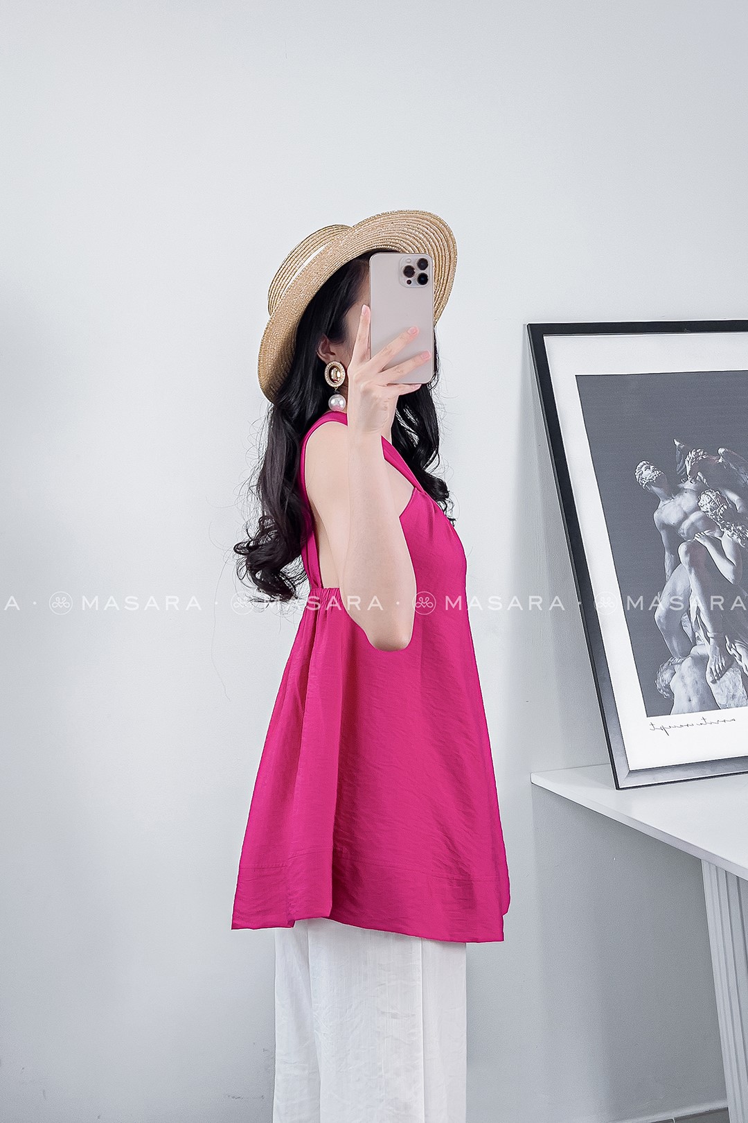 ÁO YẾM ĐŨI LỤA HỒNG SEN