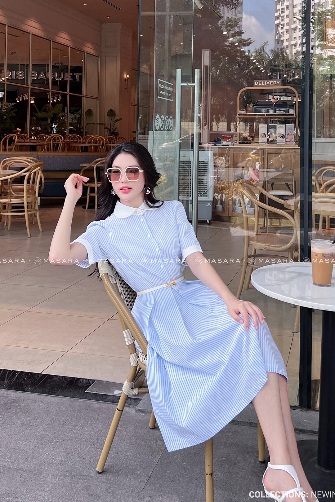 ĐẦM XOÈ KẺ XANH PHỐI CỔ TRẮNG