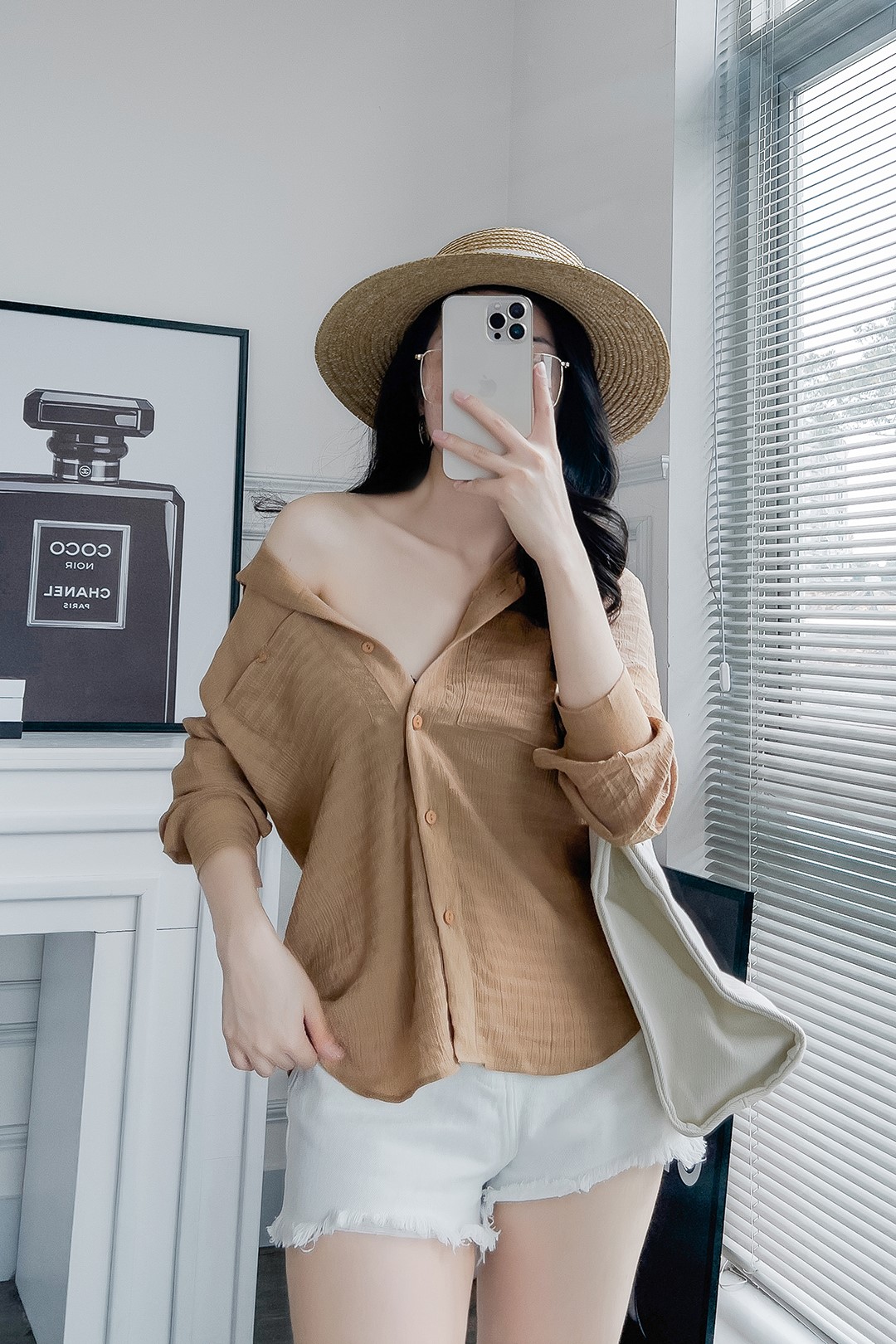 SƠ MI LỤA ĐŨI NHÚNG MÀU NÂU