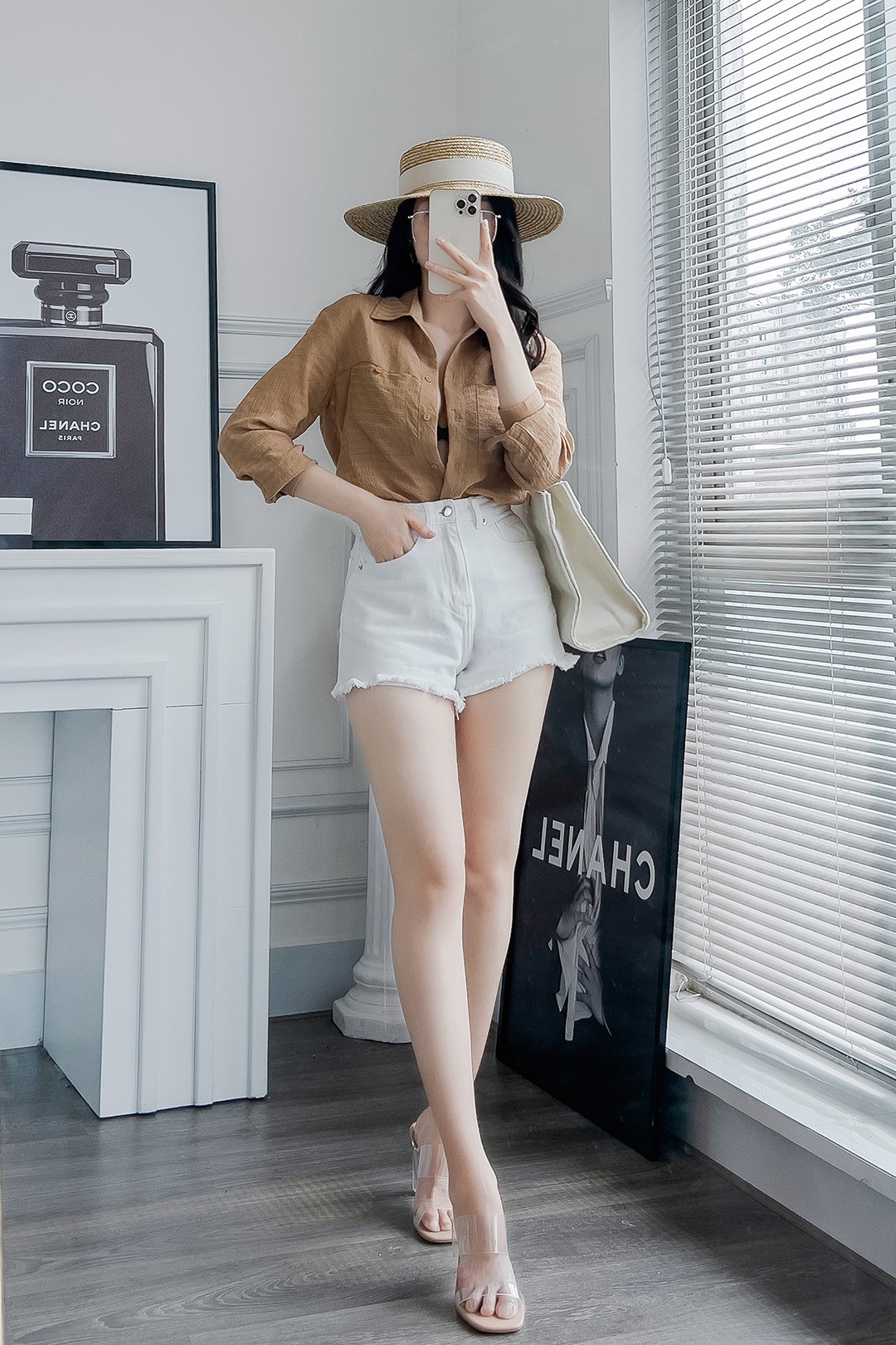 SƠ MI LỤA ĐŨI NHÚNG MÀU NÂU