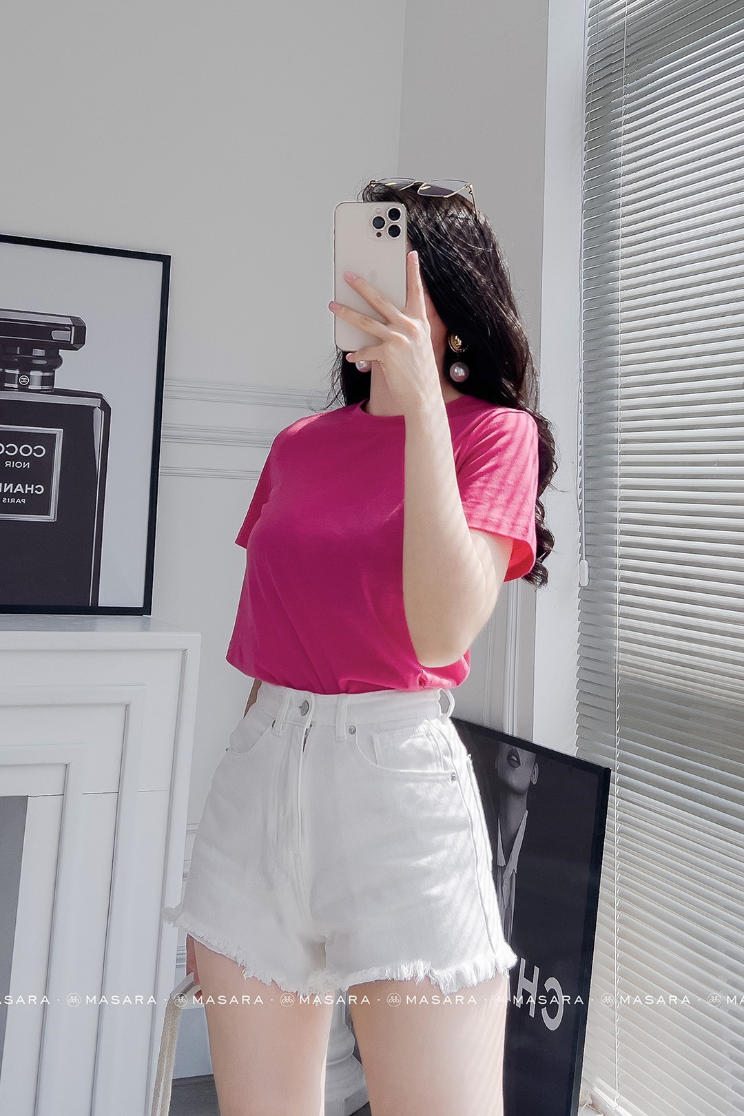 ÁO THUN COTTON 2 CHIỀU HỒNG SEN