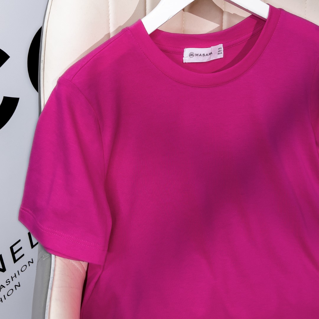 ÁO THUN COTTON 2 CHIỀU HỒNG SEN