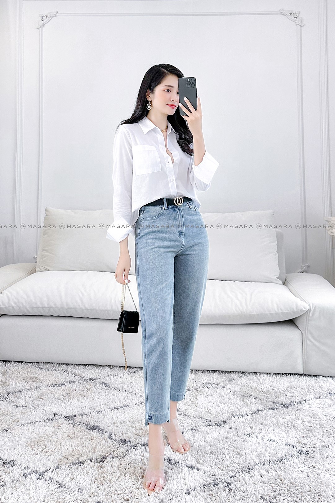 QUẦN JEAN BAGGY LINE THÊU SO-LE