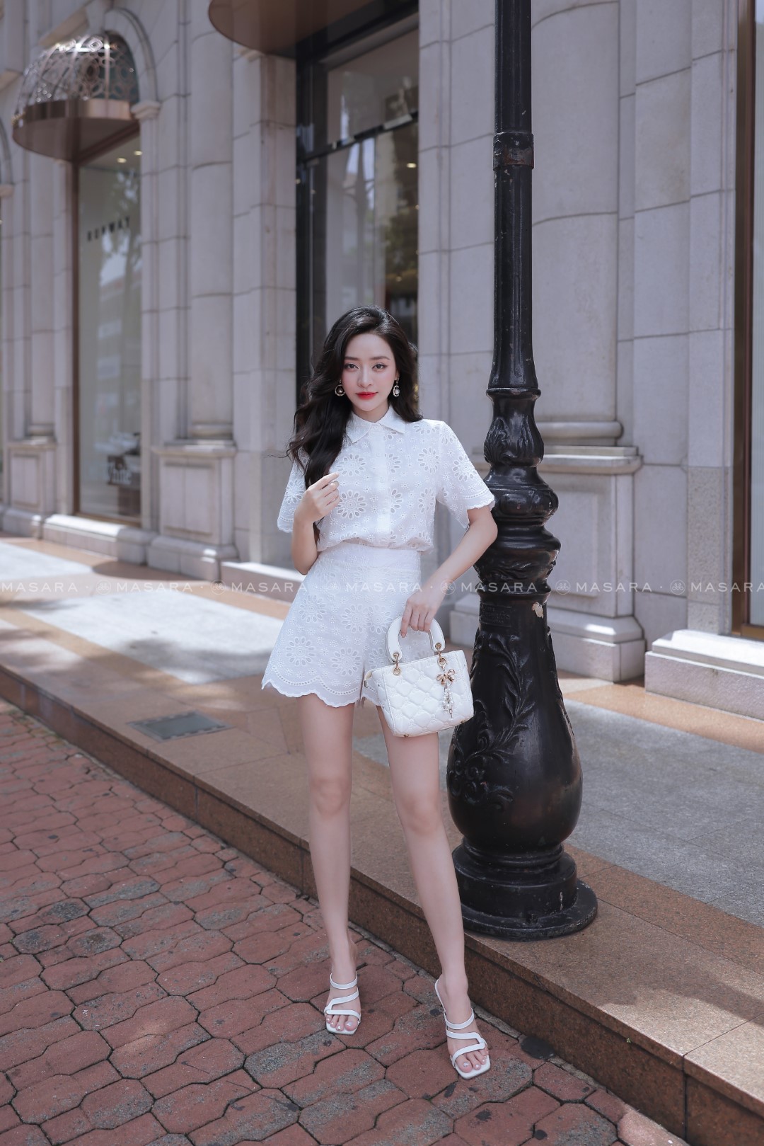 SET BOIL THÊU HOA CÚC TRẮNG