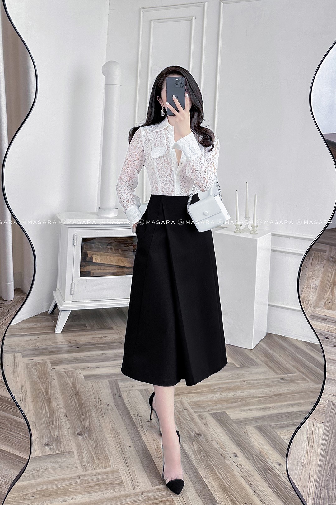 Chân váy 3 tầng dáng dài Váy Maxi Trắng Đen Trơn Hàn Quốc Ulzzang | Shopee  Việt Nam
