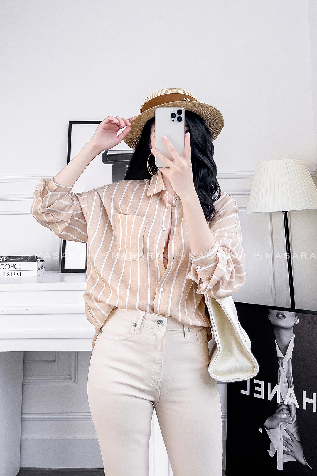 SƠ MI SUÔNG KẺ NÂU TRẮNG
