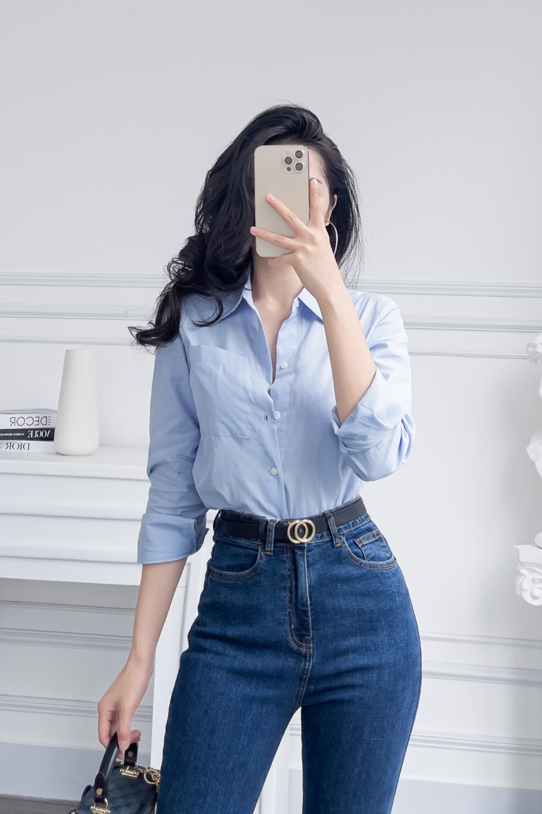 SƠ MI XANH DA TRỜI