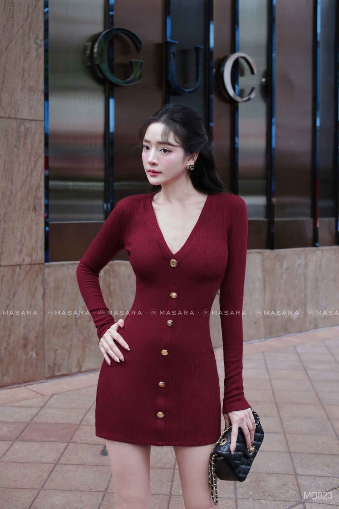 ĐẦM TAY DÀI MD823