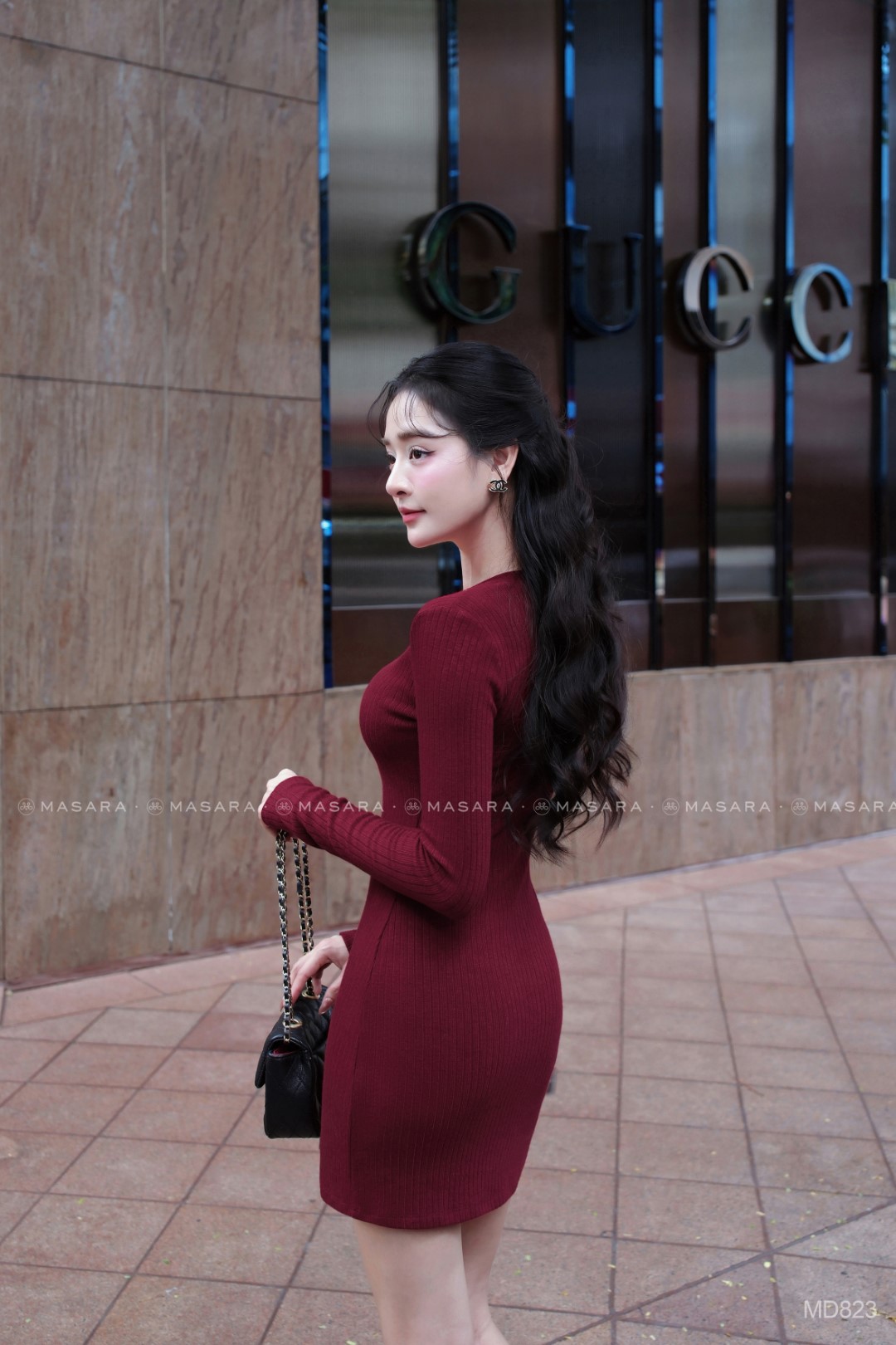 ĐẦM TAY DÀI MD823
