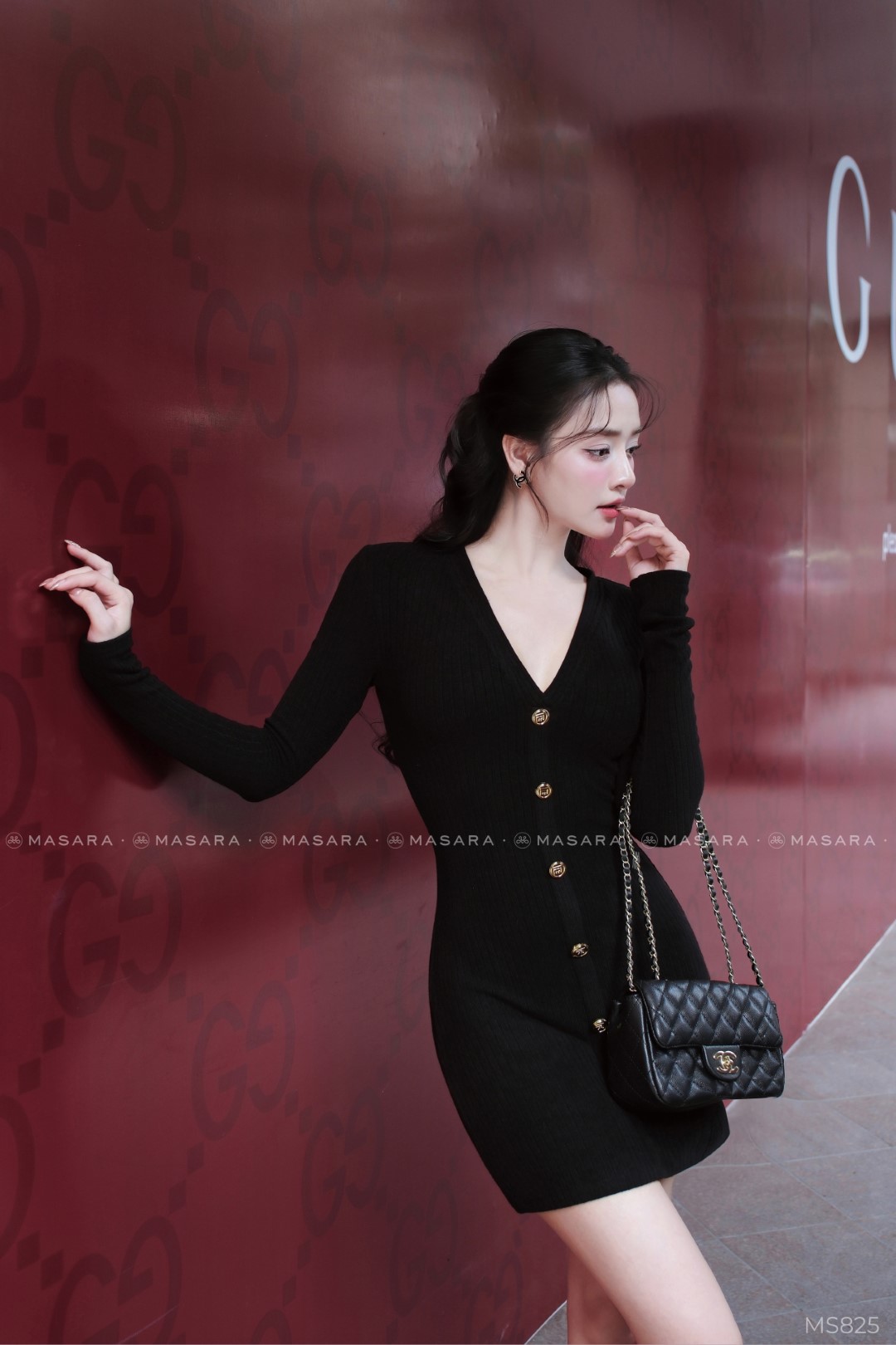 ĐẦM TAY DÀI MD825