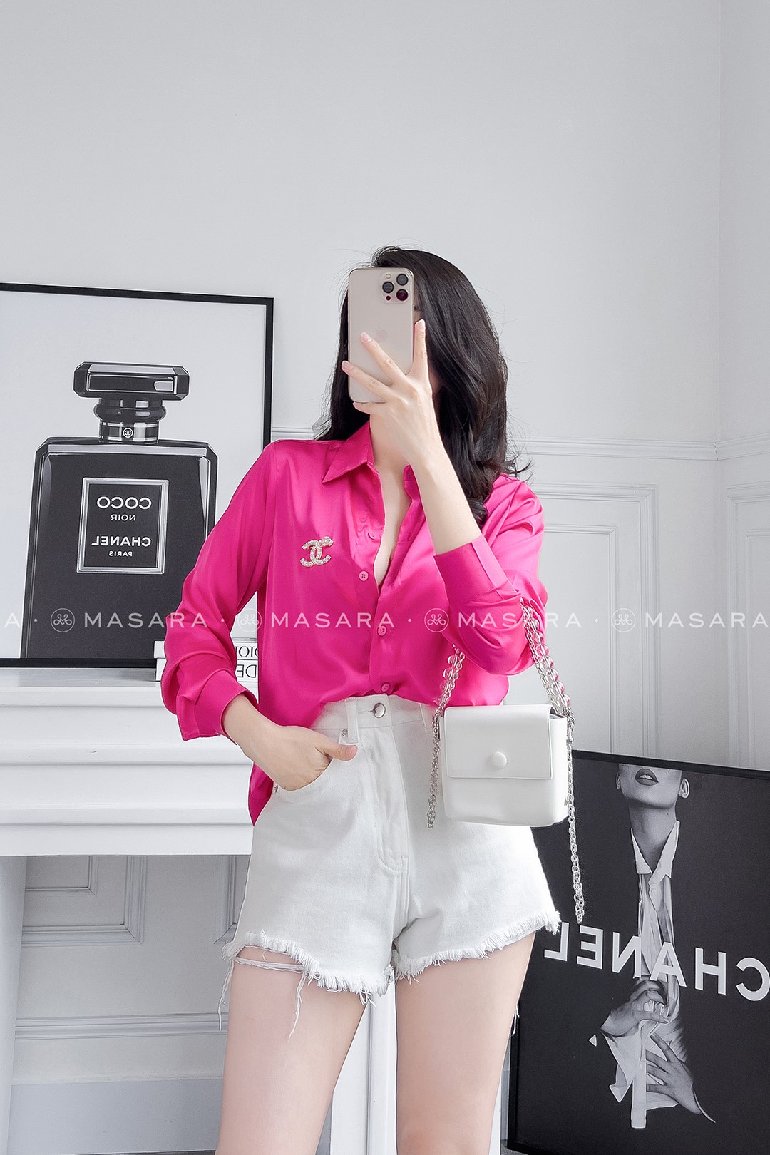 SƠ MI LỤA HỒNG SEN