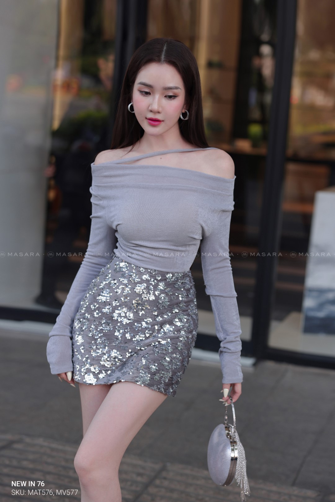 ÁO THUN KIM CƯƠNG MÀU XÁM