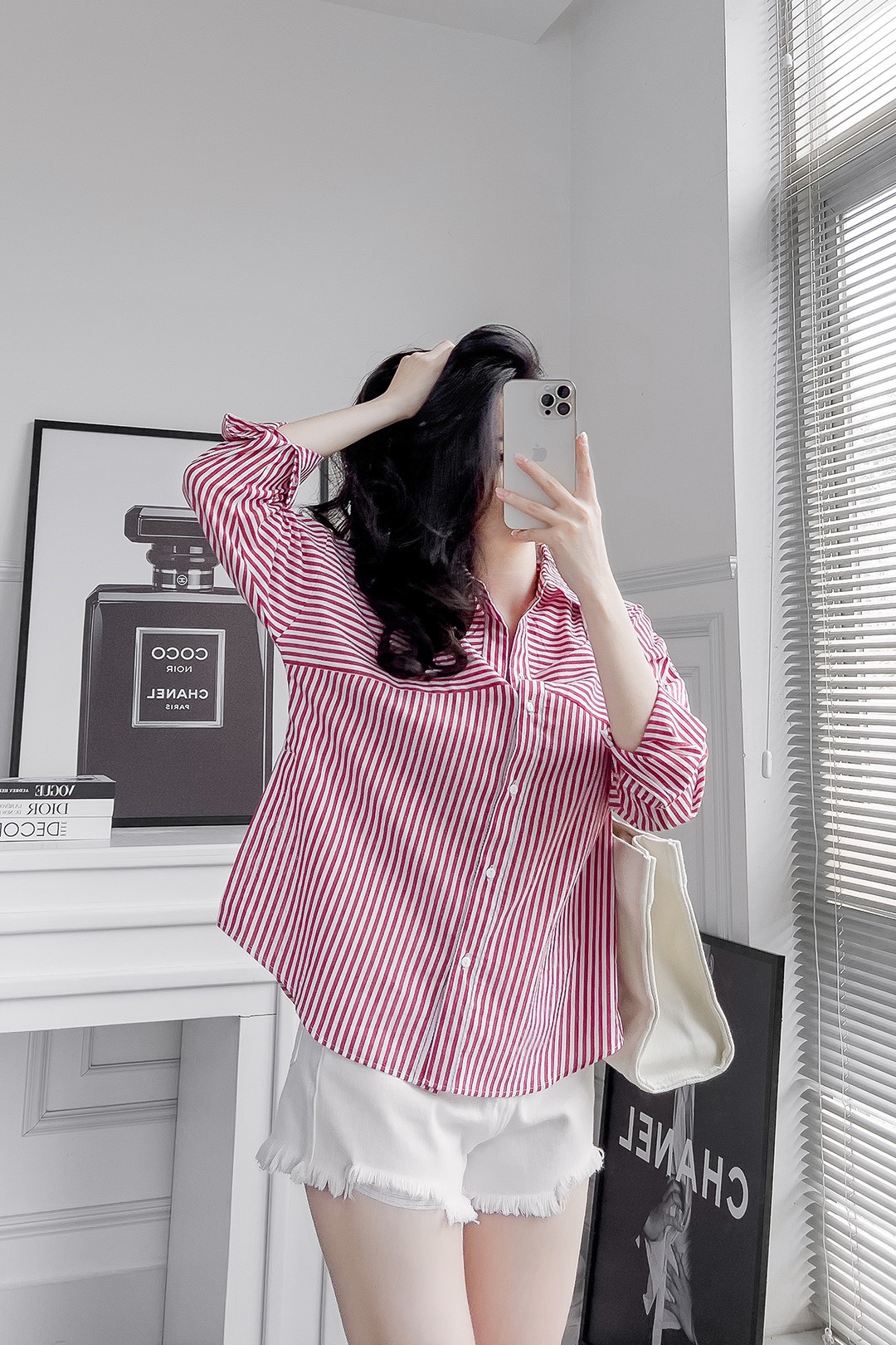 SƠ MI CÁNH DƠI KẺ ĐỎ