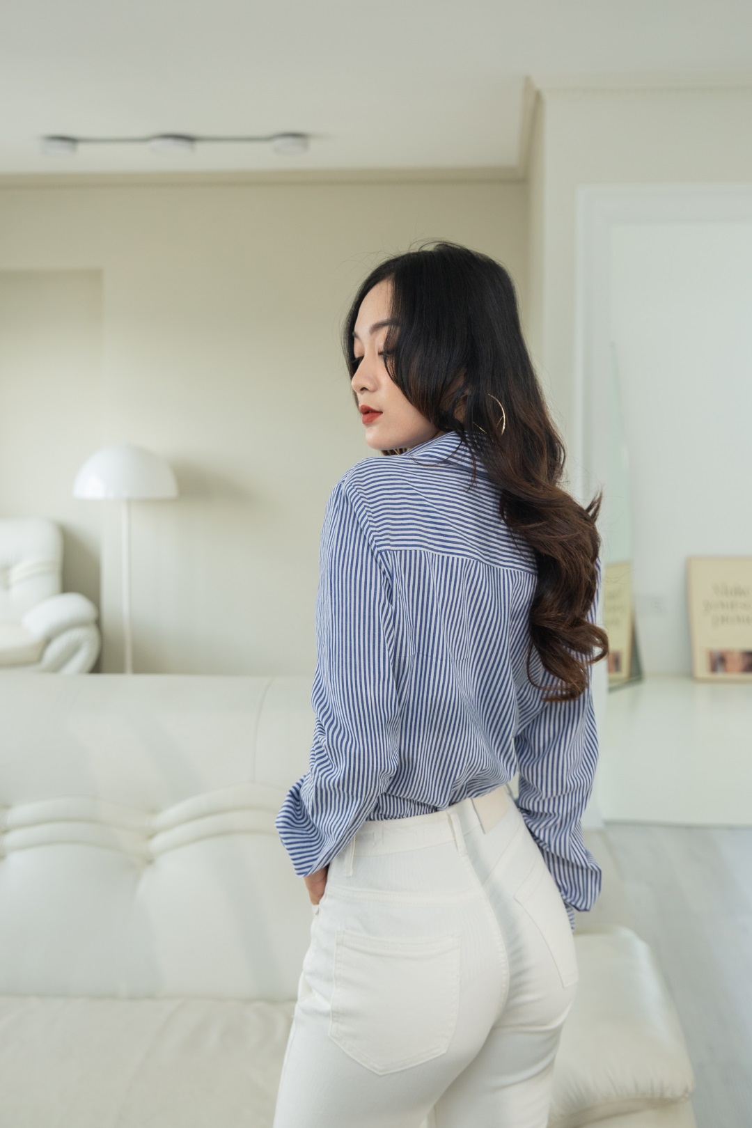 ÁO SƠ MI KẺ NHÍ XANH ĐẬM