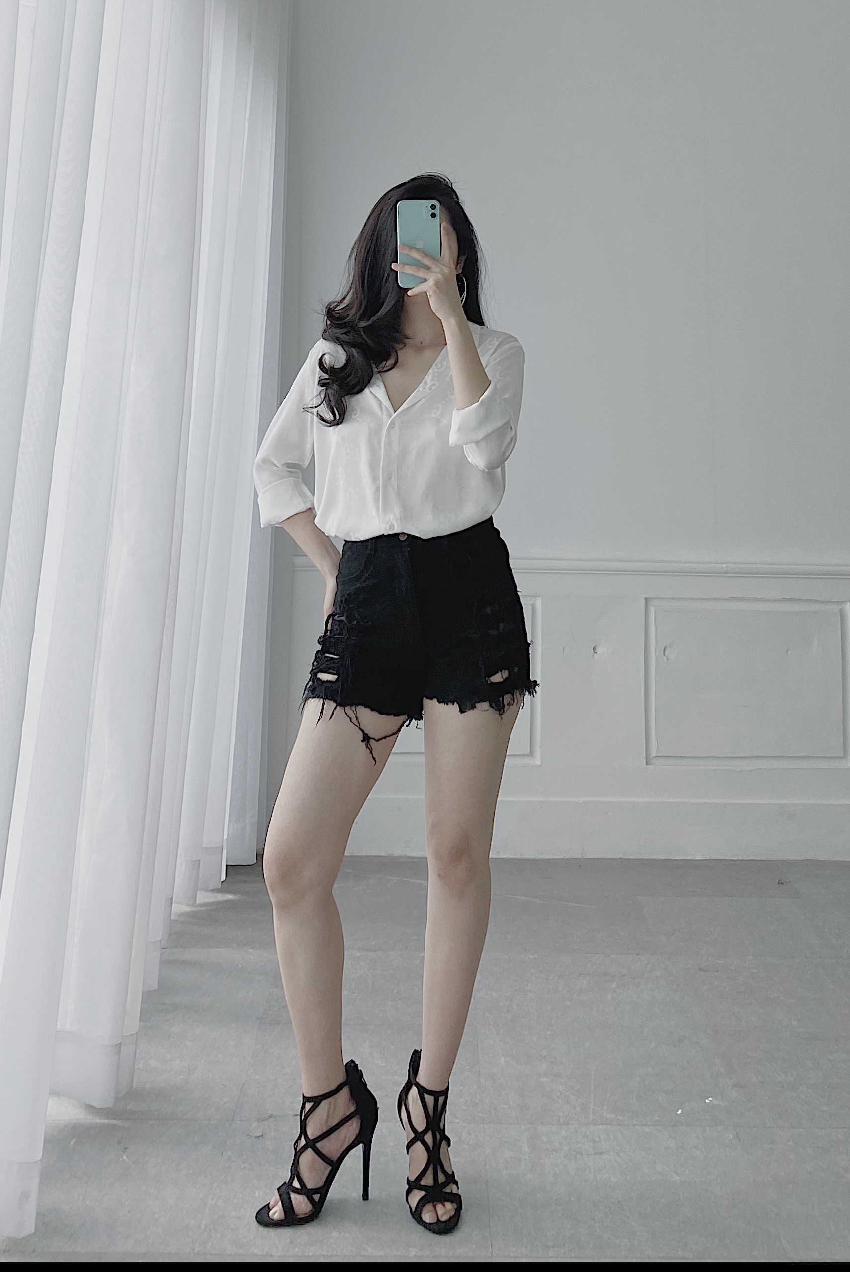 ÁO SƠ MI LỤA TRẮNG - DG