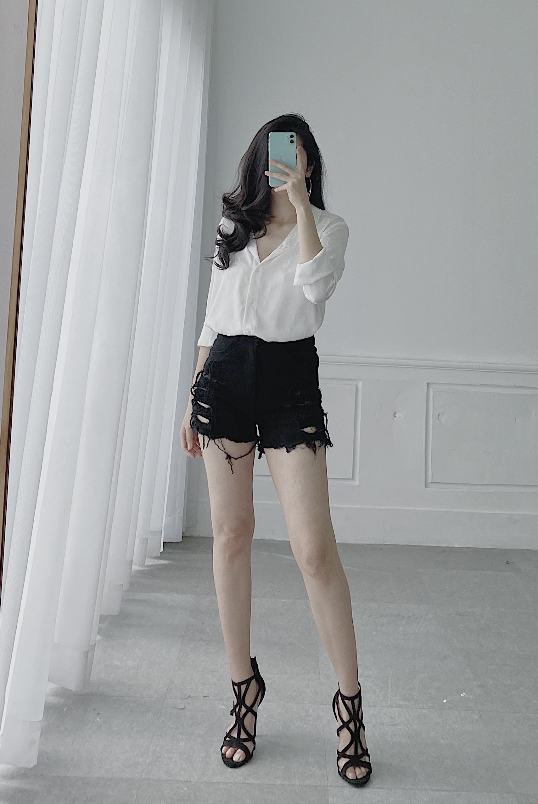 ÁO SƠ MI LỤA TRẮNG - DG