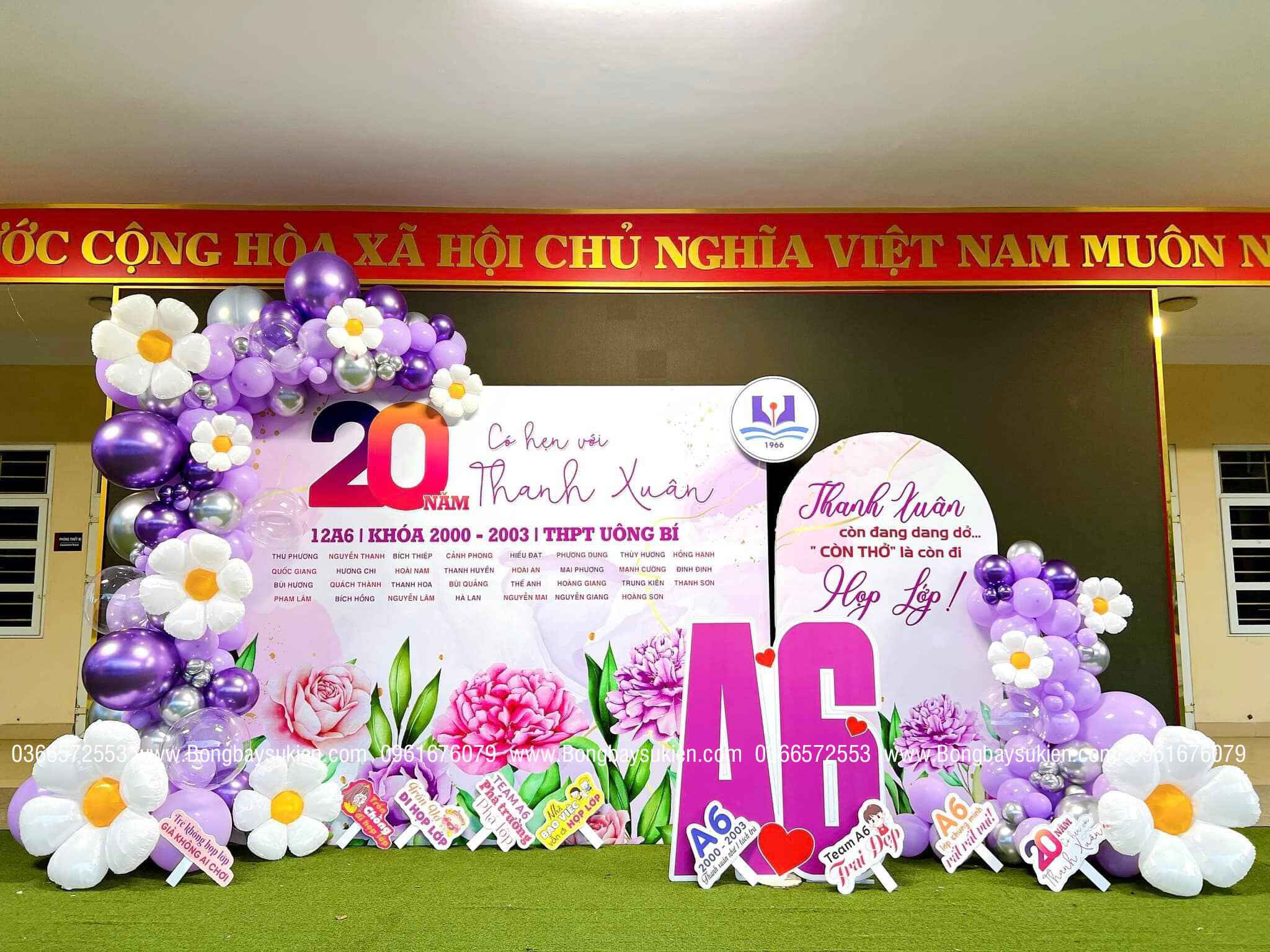 Backdrop Họp Lớp Giá Rẻ Hà Nội Đẹp 03