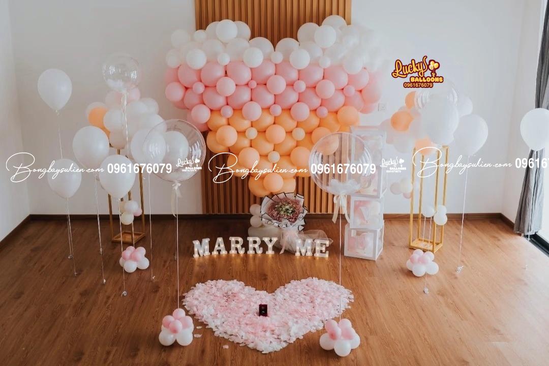 Bóng Bay Trang Trí Cầu Hôn Tỏ Tình Lãng Mạn