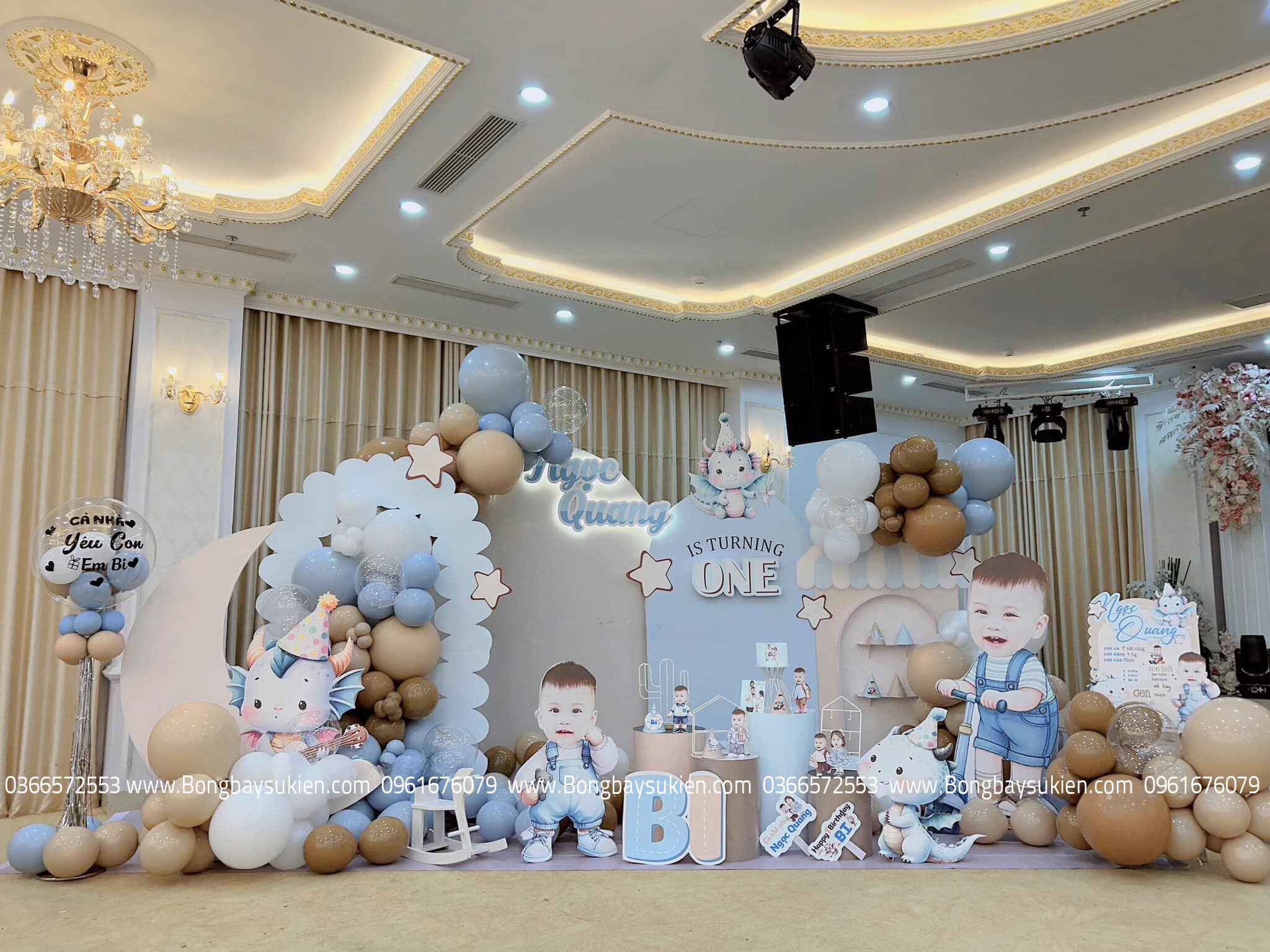 Dịch vụ trang trí sinh nhật bé trai giá rẻ