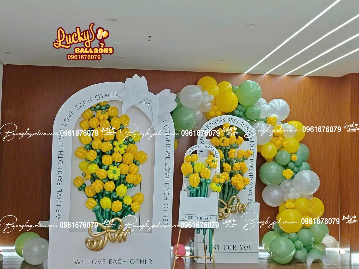 HOA BÓNG BAY & BACKDROP SINH NHẬT NGƯỜI YÊU