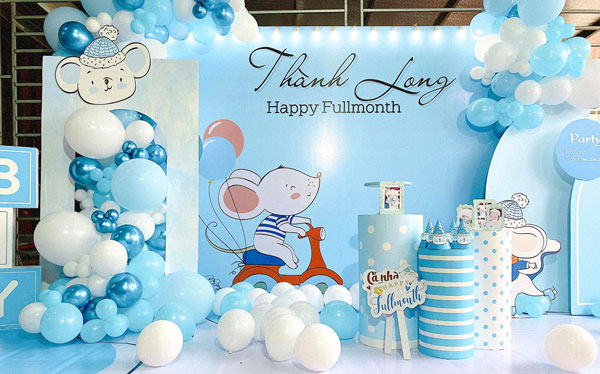 Dịch vụ trang trí sinh nhật bé trai 1 tuổi