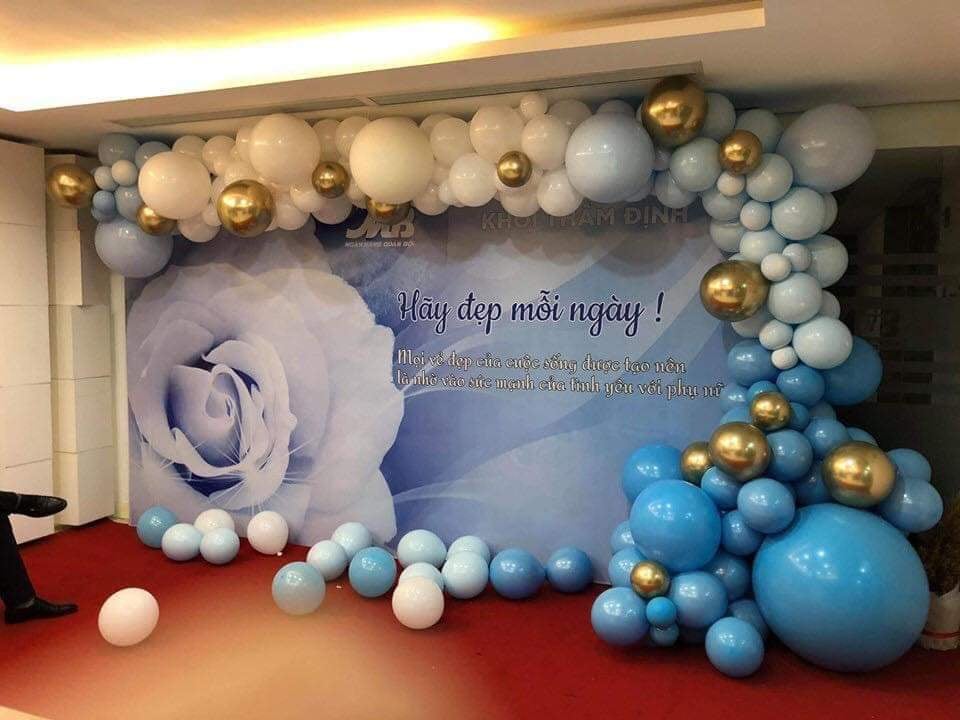 Trang trí bóng bay ngày phụ nữ Việt Nam 20/10 tại Hà Nội.