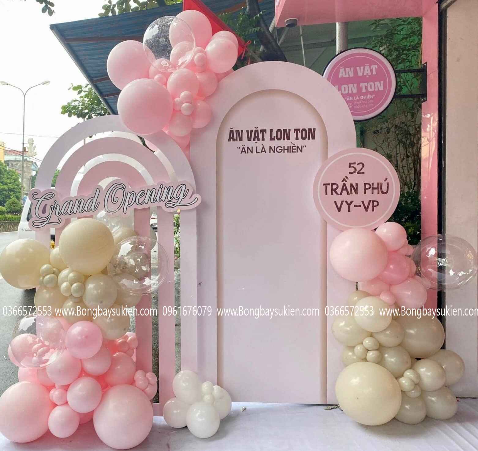 Trang Trí Khai Trương Quán Đồ Ăn Vặt Đẹp