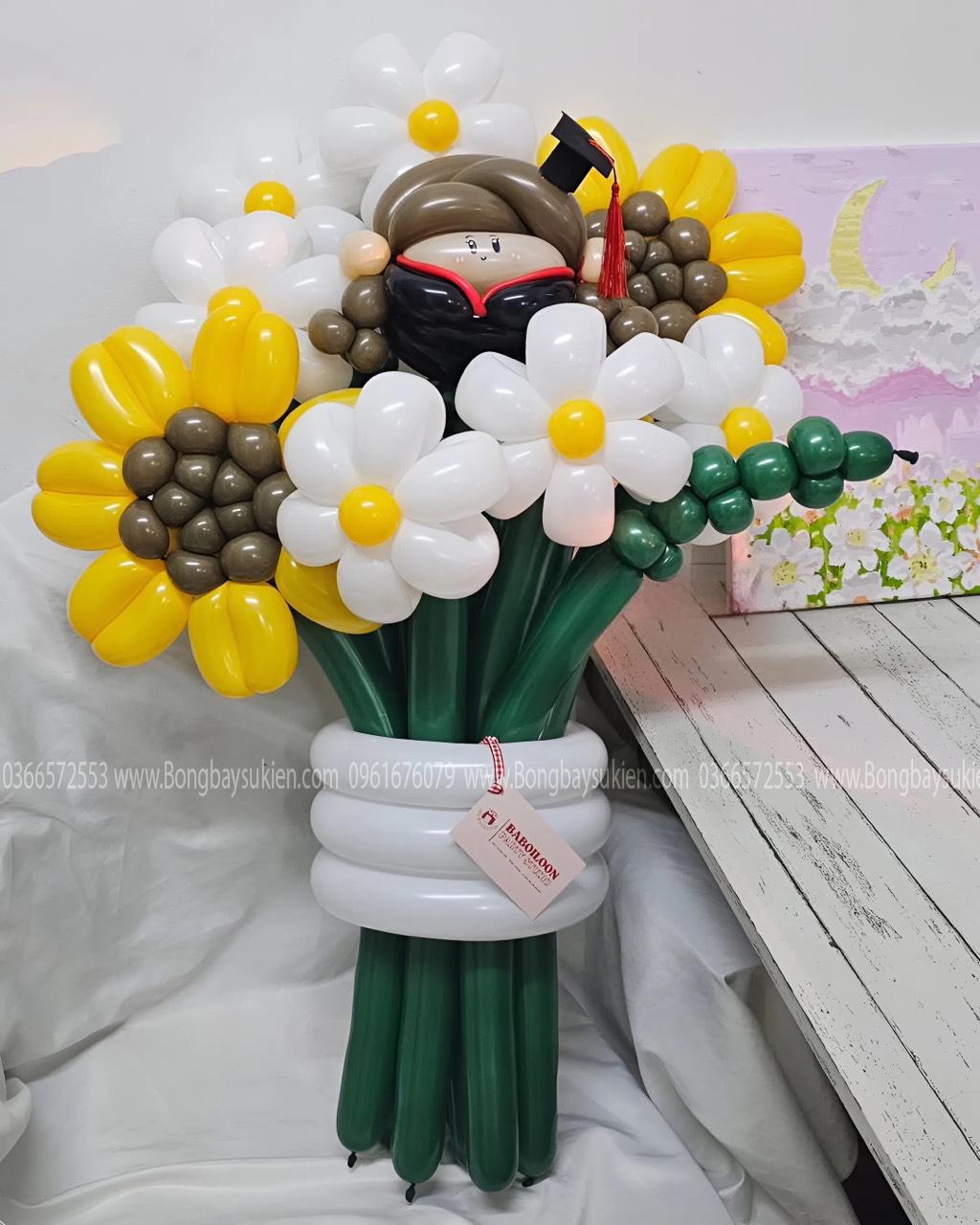 Mẫu Hoa Bóng Bay Tốt Nghiệp Đẹp Ý Nghĩa