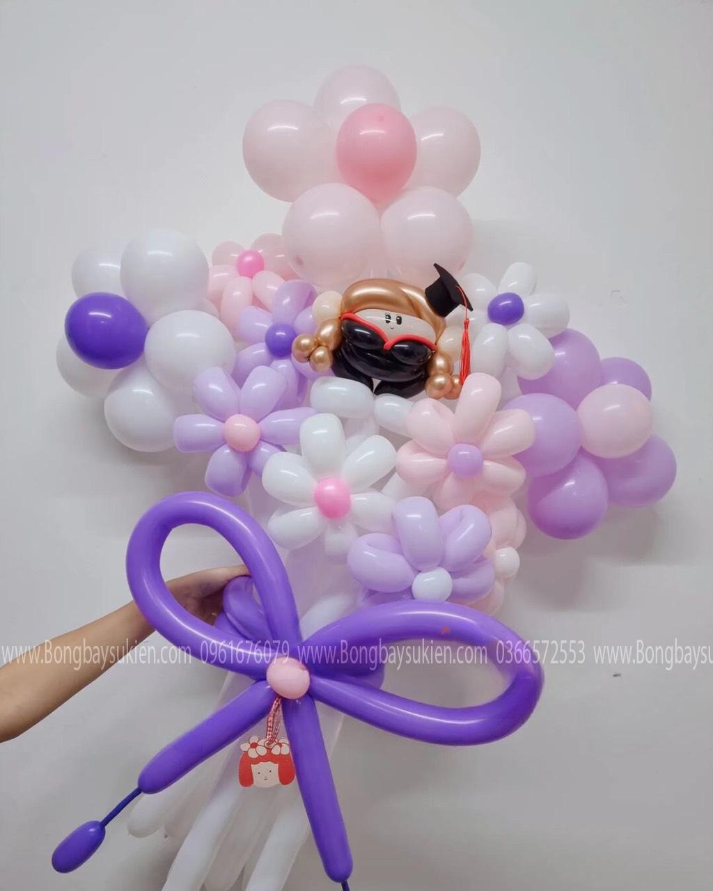 Mẫu Hoa Bóng Bay Tốt Nghiệp Đẹp Ý Nghĩa