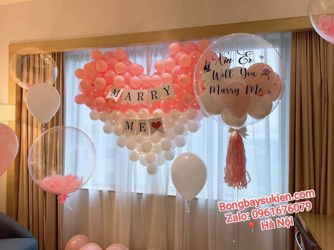 Dịch Vụ Trang Trí Cầu Hôn Marry Me Trọn Gói Tại Cầu Giấy Hà Nội