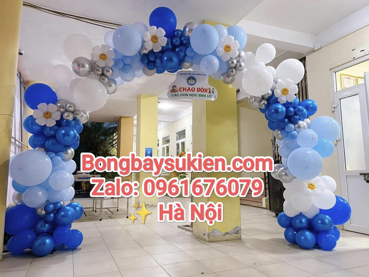 Những mẫu trang trí bóng bay khai giảng năm học mới tại Hà Nội