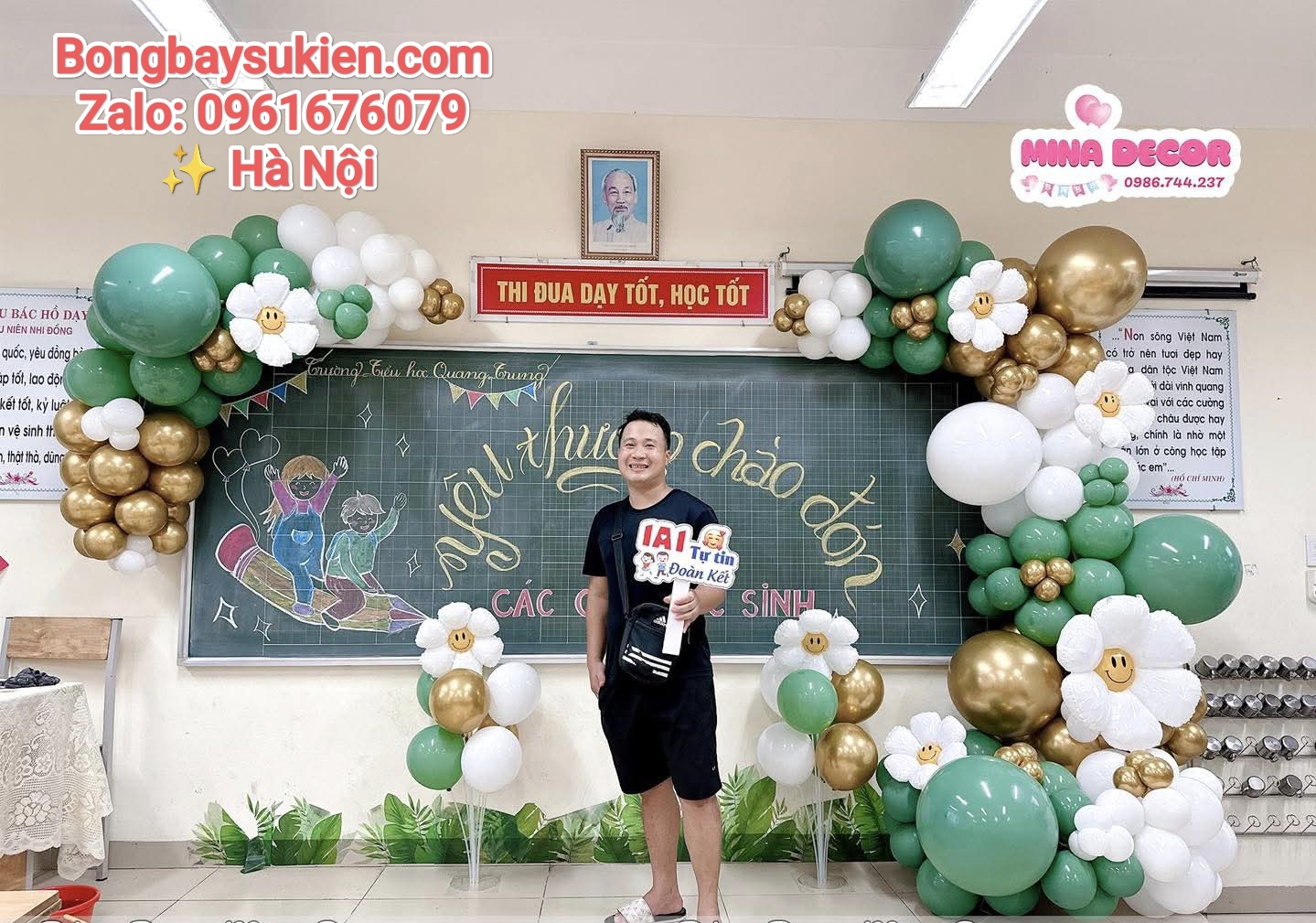 Những mẫu trang trí bóng bay khai giảng năm học mới tại Hà Nội