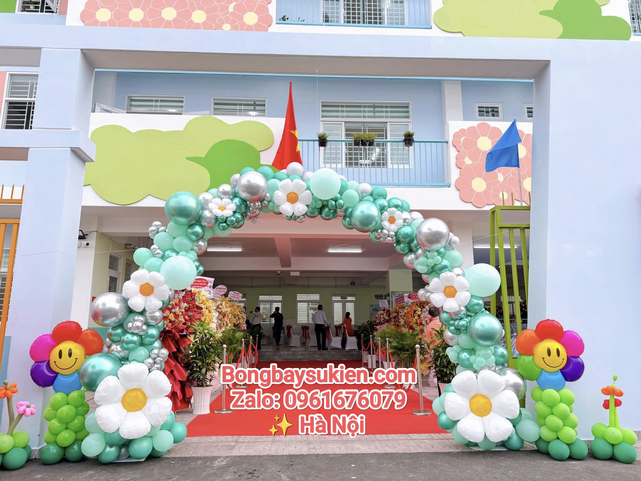 Những mẫu trang trí bóng bay khai giảng năm học mới tại Hà Nội
