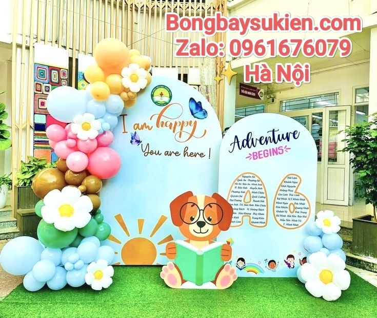 Trang Trí Cổng Chào Bóng Bay Khai Giảng Năm Học Mới Tại Hà Nội