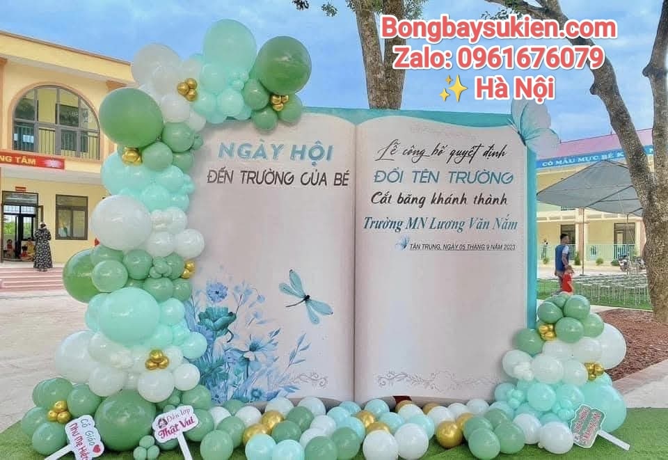 Trang Trí Cổng Chào Bóng Bay Khai Giảng Năm Học Mới Tại Hà Nội