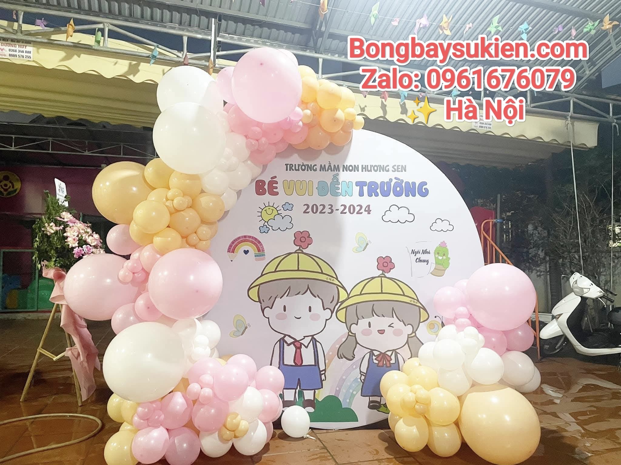 Trang Trí Cổng Chào Bóng Bay Khai Giảng Năm Học Mới Tại Hà Nội