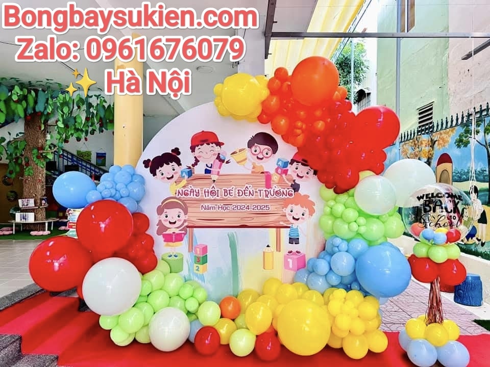 NHỮNG MẪU TRANG TRÍ BÓNG BAY KHAI GIẢNG NĂM HỌC MỚI TẠI HÀ NỘI