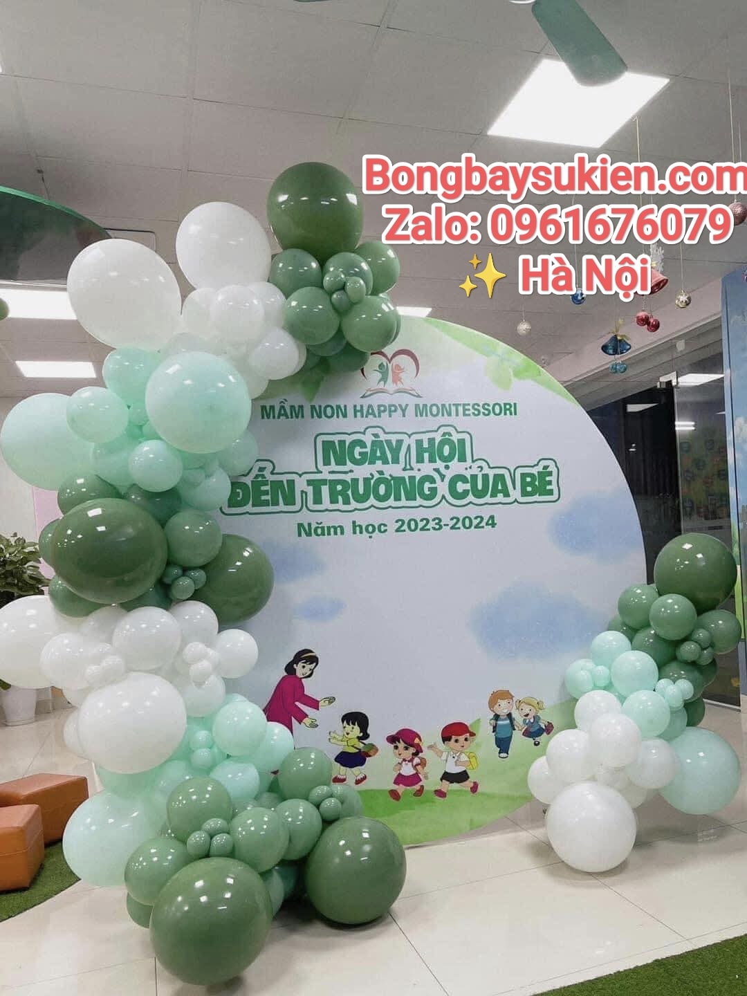Trang Trí Cổng Chào Bóng Bay Khai Giảng Năm Học Mới Tại Hà Nội