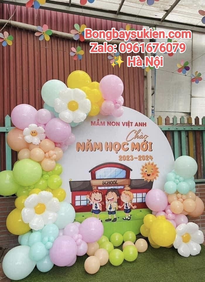 NHỮNG MẪU TRANG TRÍ BÓNG BAY KHAI GIẢNG NĂM HỌC MỚI TẠI HÀ NỘI