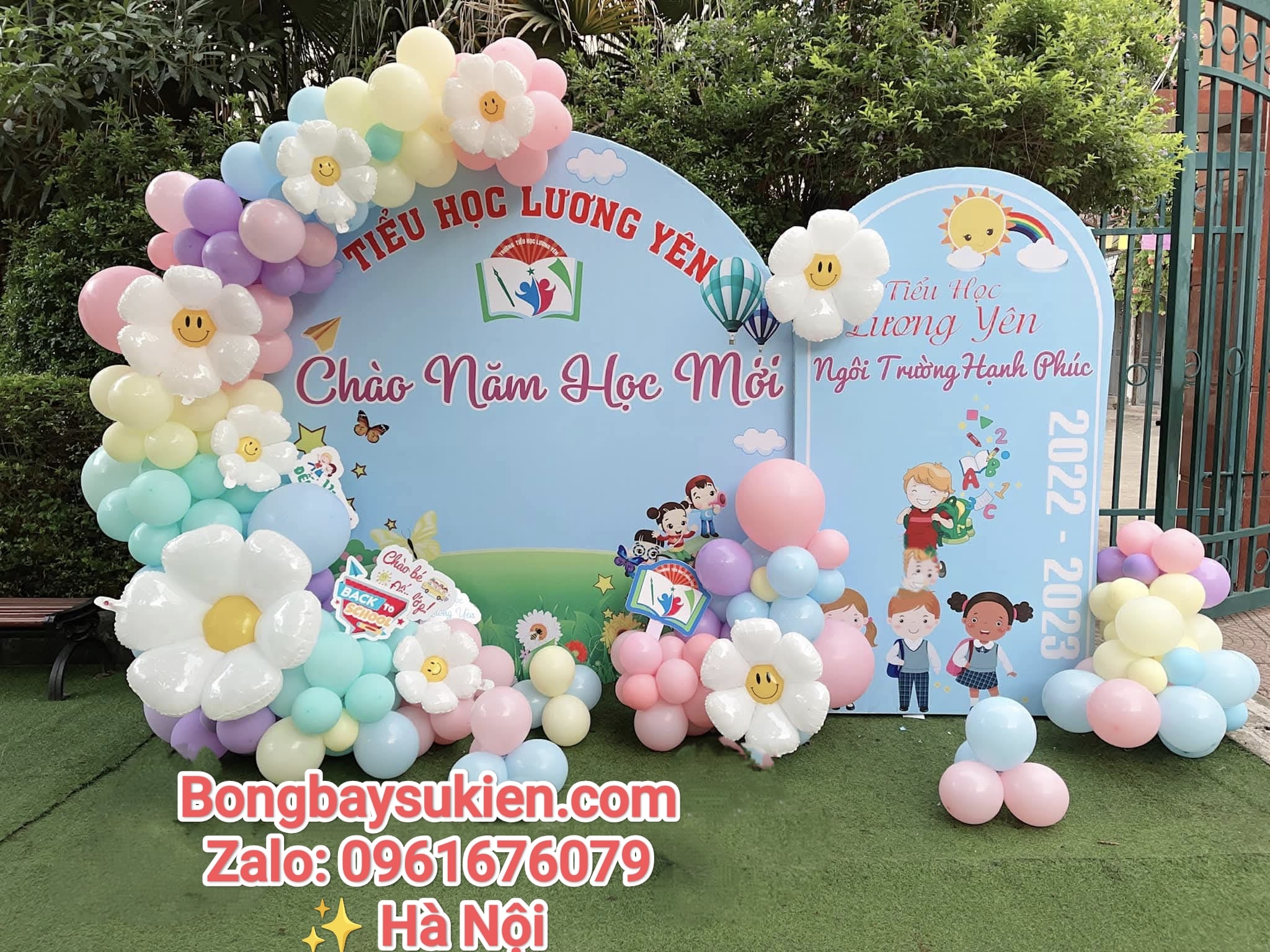 NHỮNG MẪU TRANG TRÍ BÓNG BAY KHAI GIẢNG NĂM HỌC MỚI TẠI HÀ NỘI
