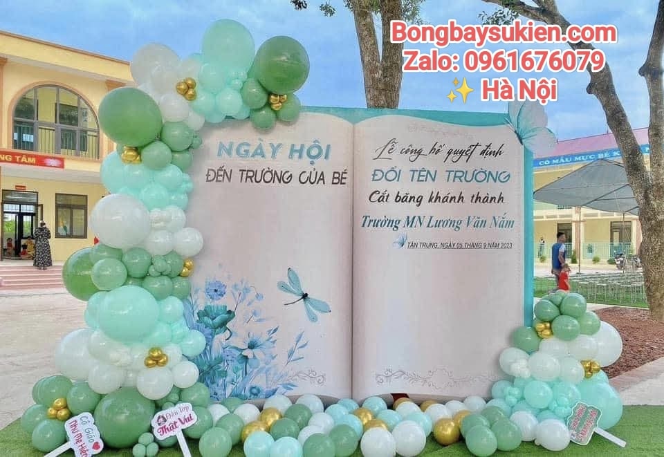 NHỮNG MẪU TRANG TRÍ BÓNG BAY KHAI GIẢNG NĂM HỌC MỚI TẠI HÀ NỘI