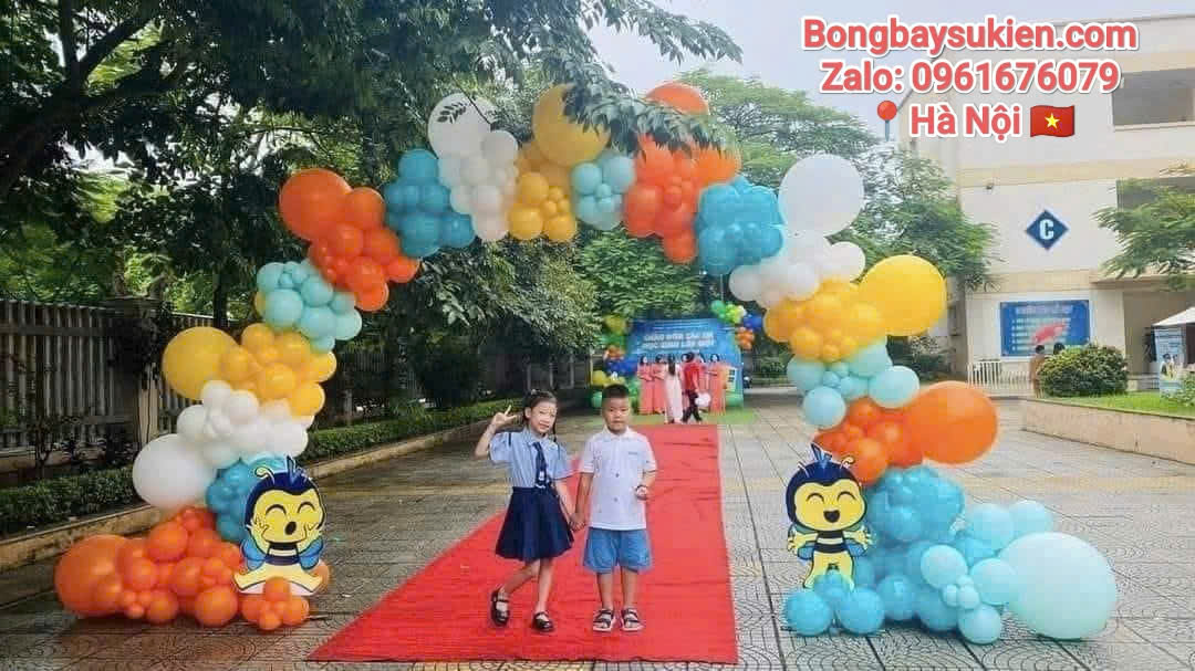 Dịch Vụ Trang Trí Khai Giảng Trường Mầm Non Chào Năm Học Mới