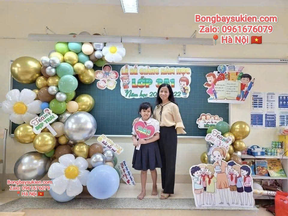 Dịch Vụ Trang Trí Khai Giảng Trường Mầm Non Chào Năm Học Mới