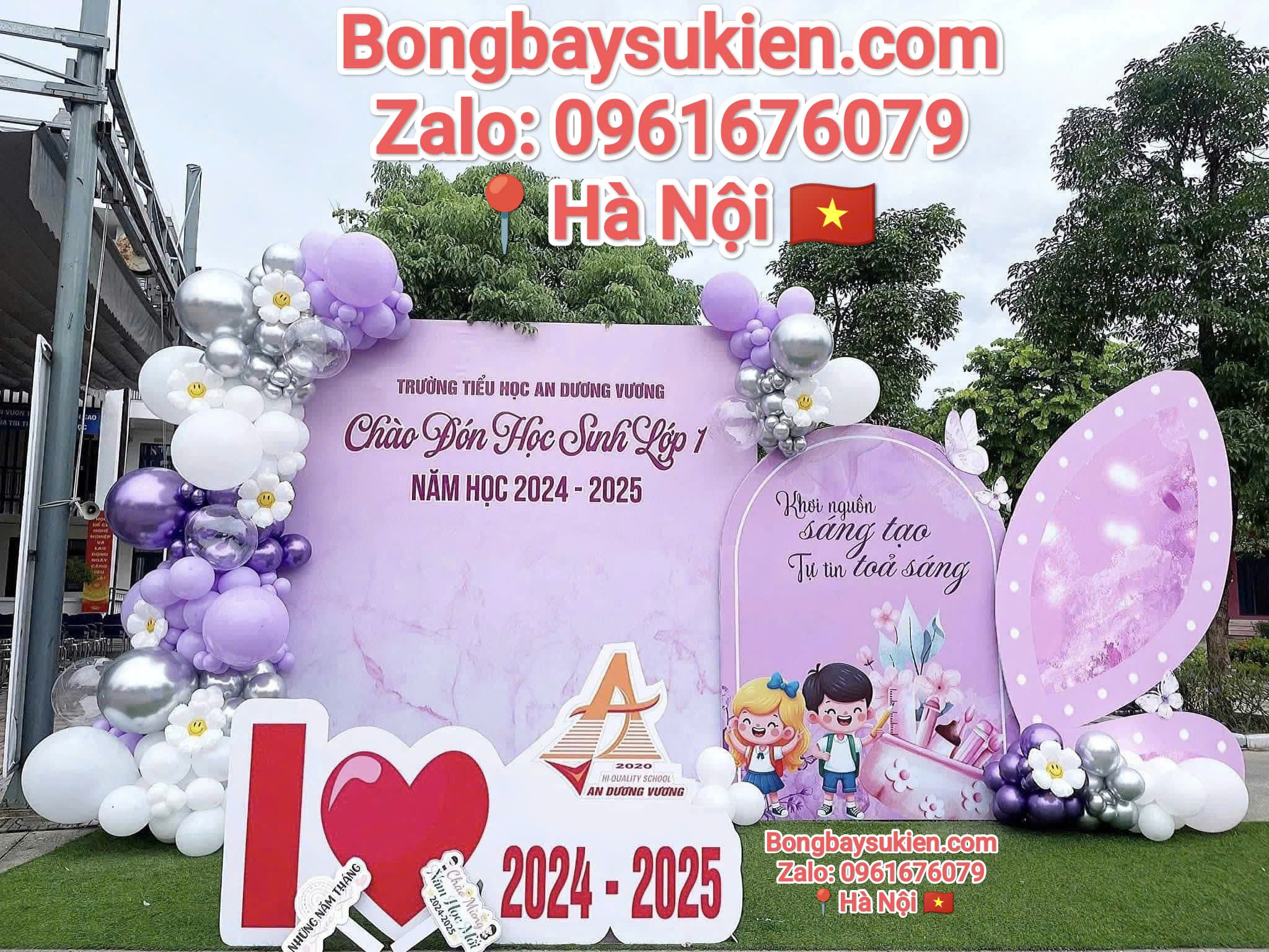 Những Mẫu Trang Trí Bóng Bay Khai Giảng Năm Học Mới Đẹp Nhất