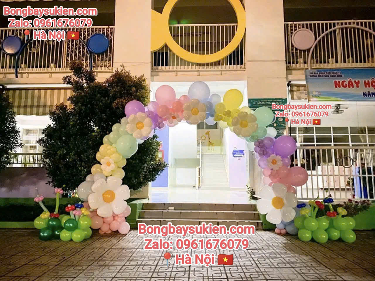 Những Mẫu Trang Trí Bóng Bay Khai Giảng Năm Học Mới Đẹp Nhất