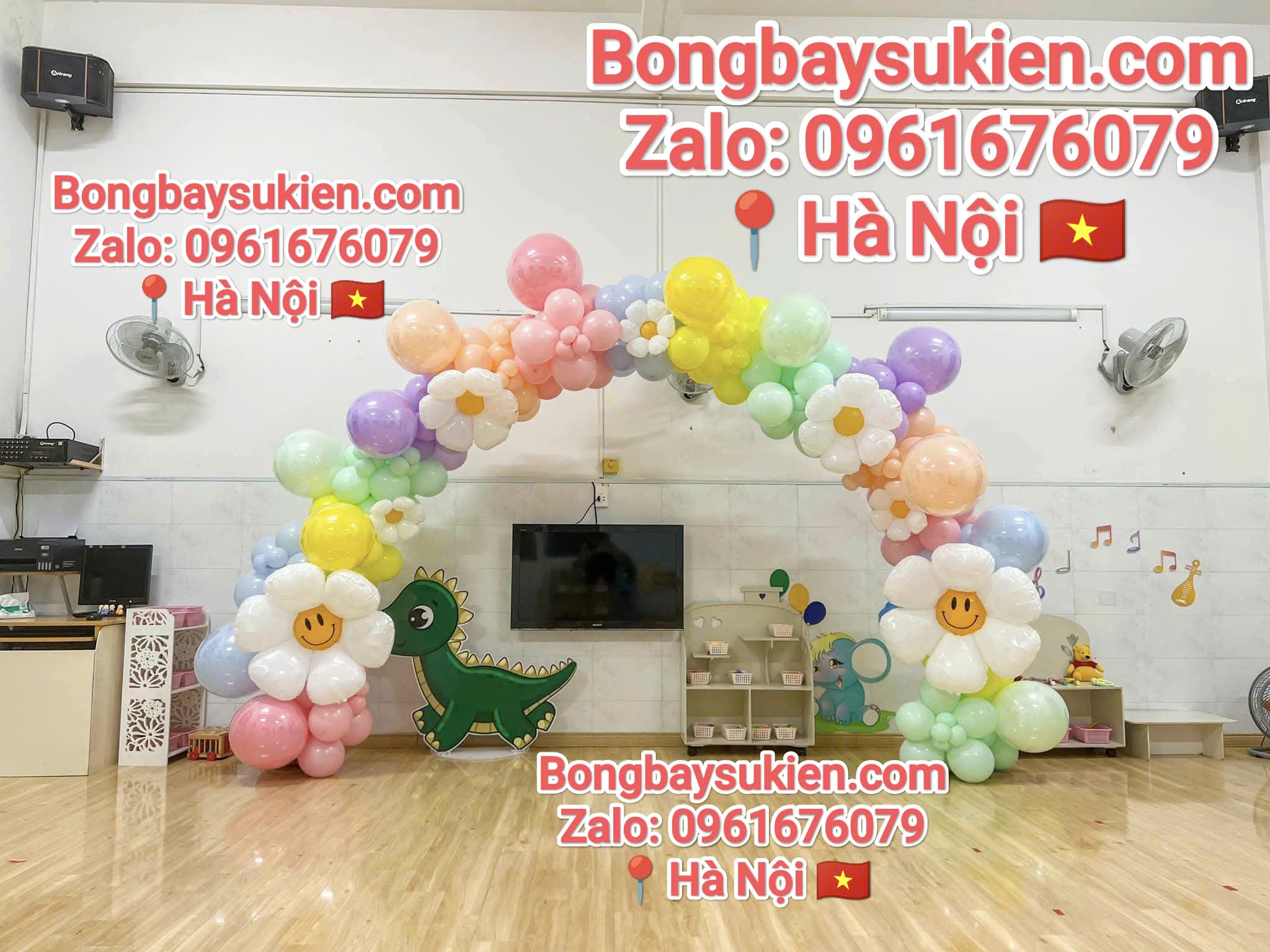 Những Mẫu Trang Trí Bóng Bay Khai Giảng Năm Học Mới Đẹp Nhất
