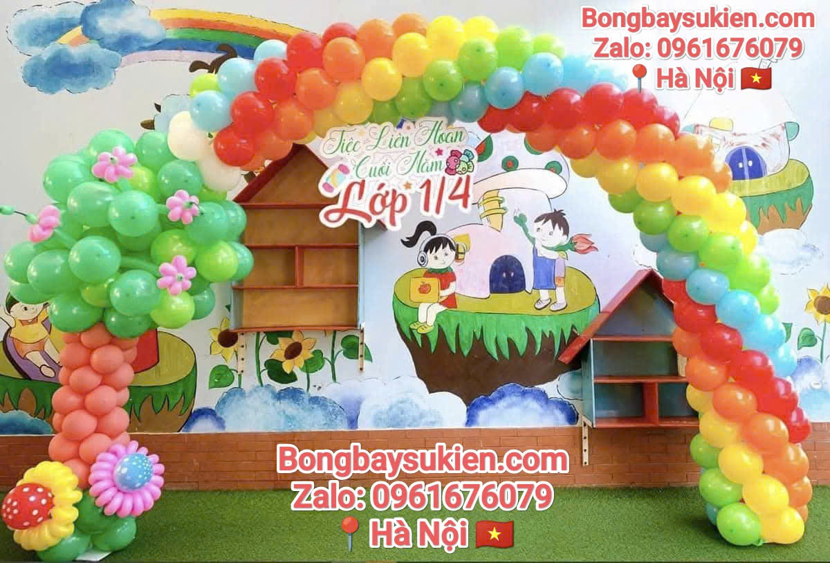 Dịch Vụ Trang Trí Bóng Bay Ngày Lễ Khai Giảng Năm Học Mới